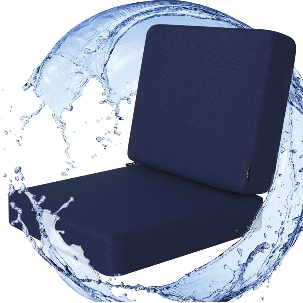 NIB📦22 x 22 Inch Rainproof & 3-Year Fade Resistant Patio Furniture Cushions